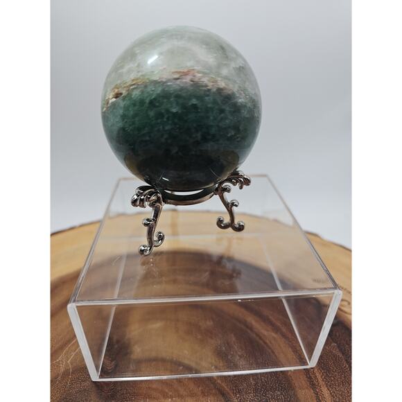 Green Strawberry Quartz 62mm .73lb W/stand - Picture 11 of 12